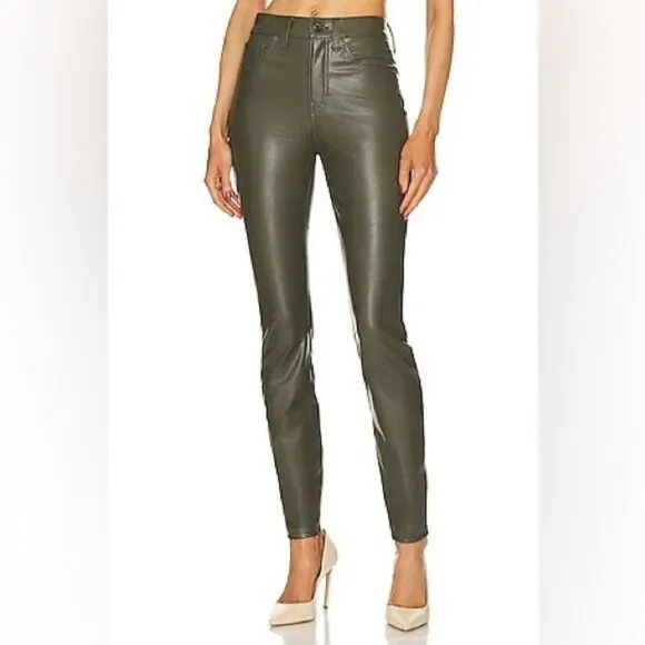 Veronica Beard NWT Debbie Faux Leather Skinny Jeans in Loren Size 29 MSRP $298